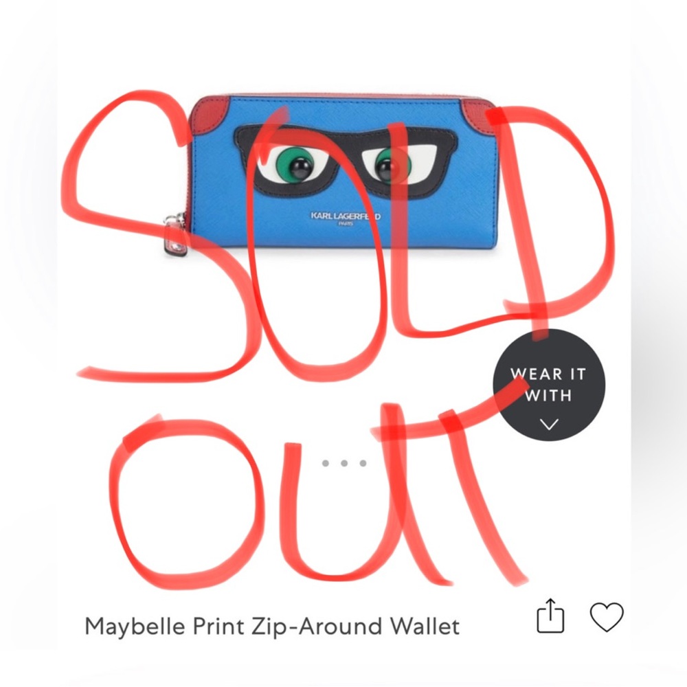 Karl Lagerfeld Maybelle Zip Around Wallet